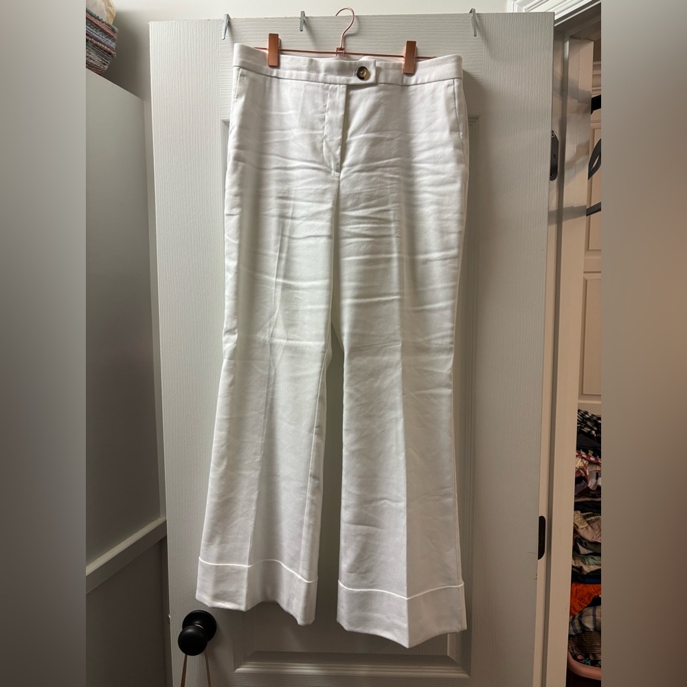 Ann Taylor Classic White Trousers